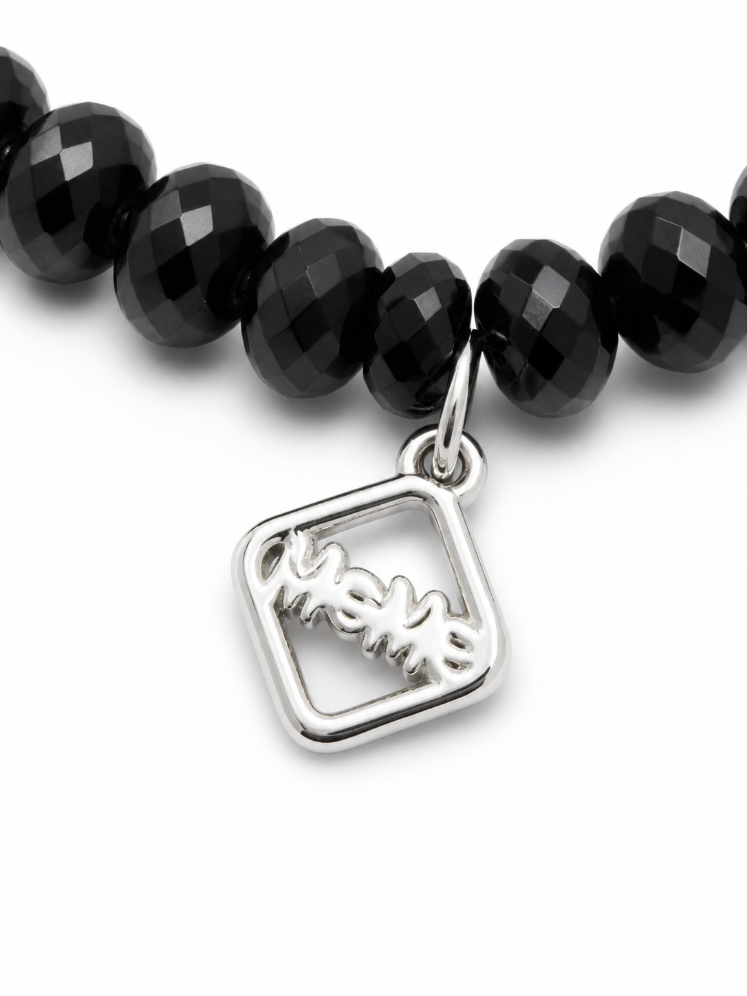 MeMe London black bead bracelet