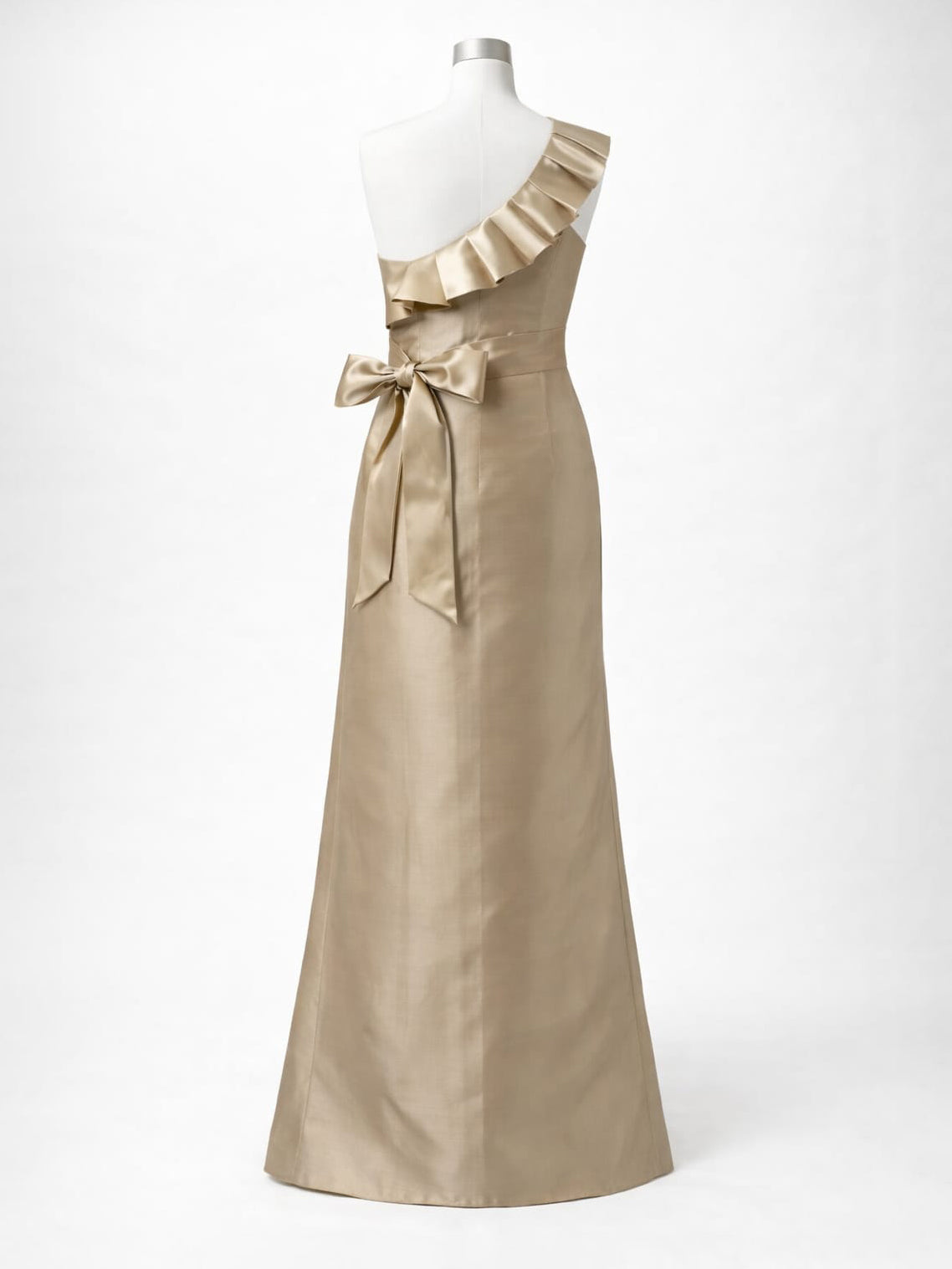 Mikael Aghal Gold Evening Dress