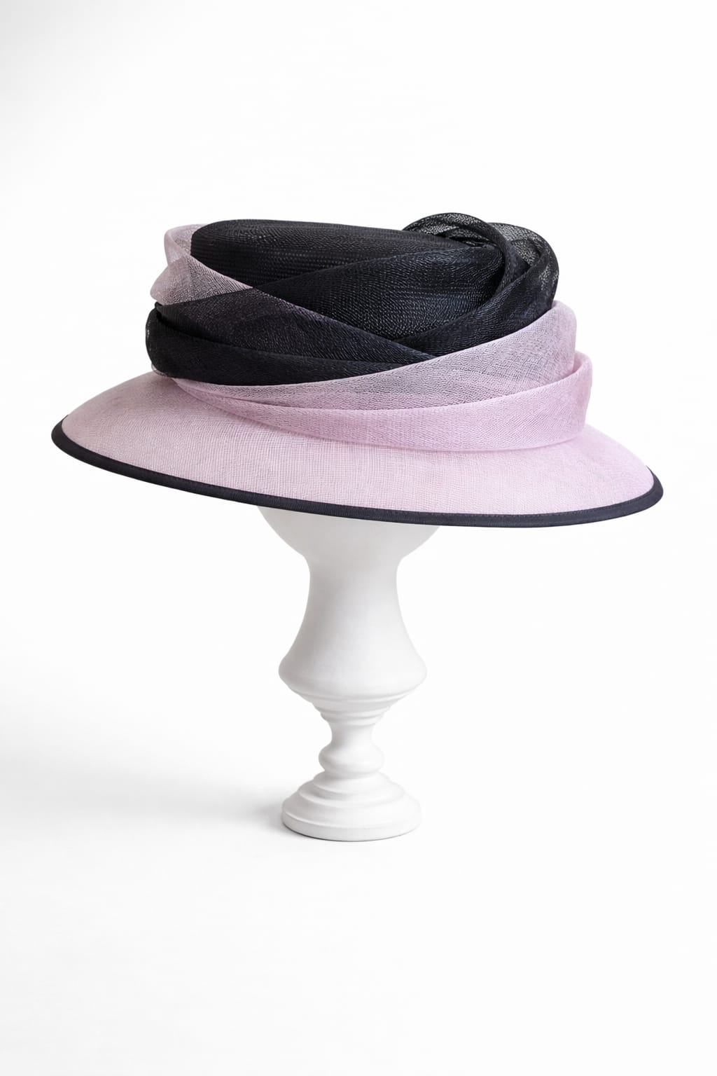 Pink and Black Occasion Hat