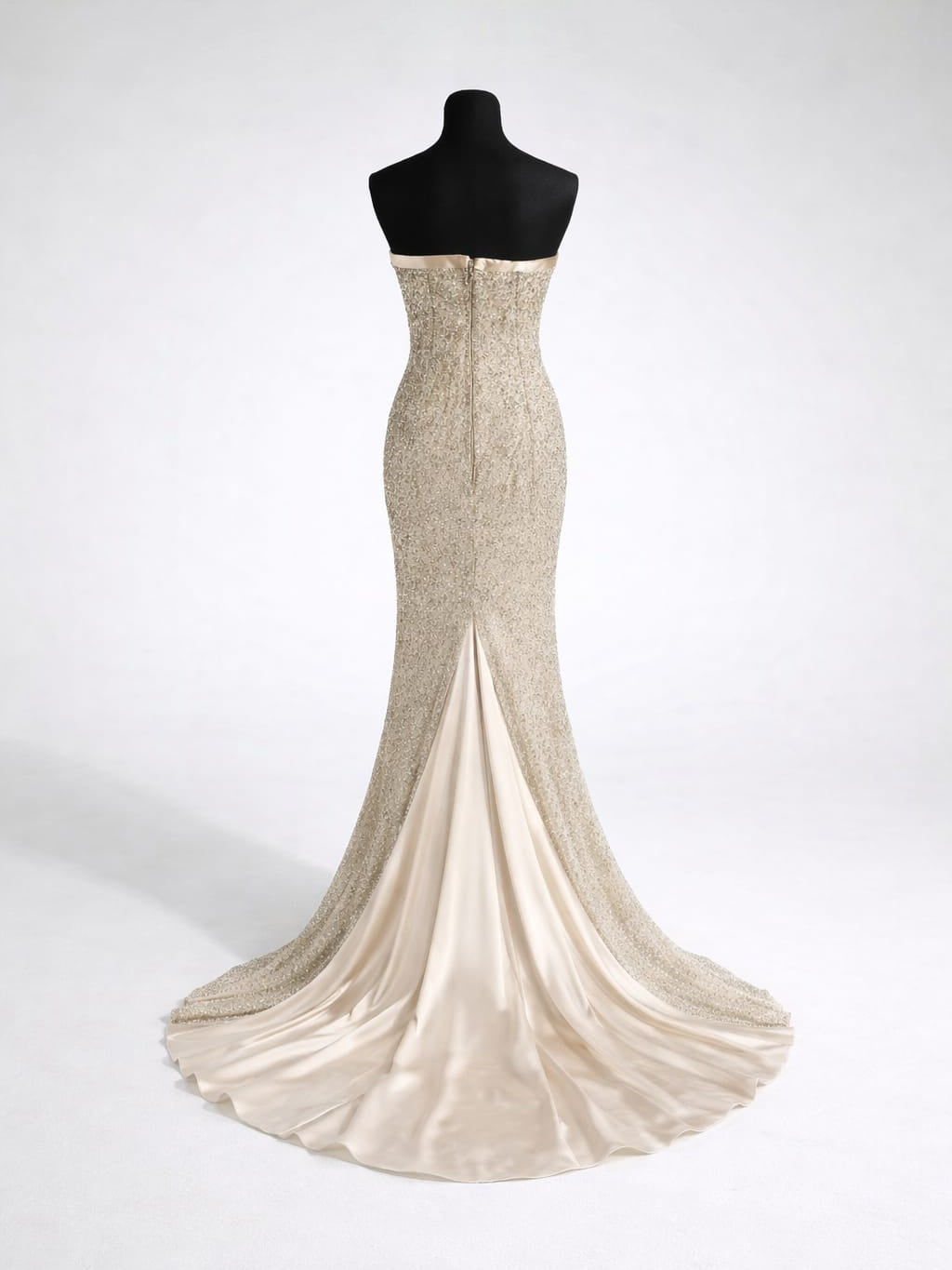 Gold Sequin Evening Dress