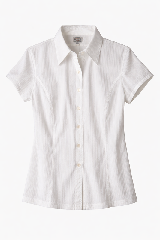 Armani Jeans White Textured Shirt