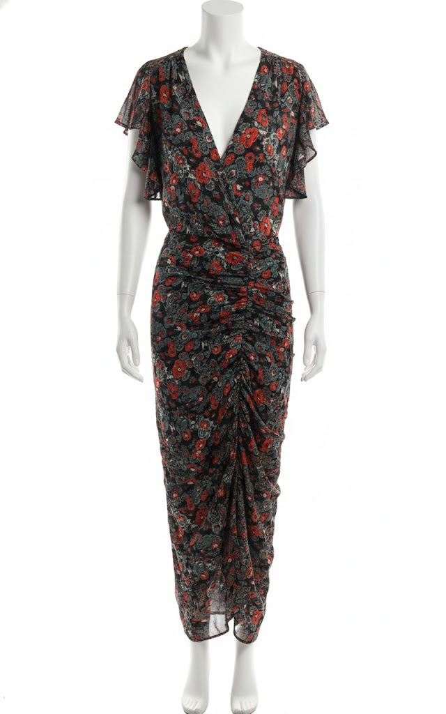 Veronica Beard Black Floral Dress