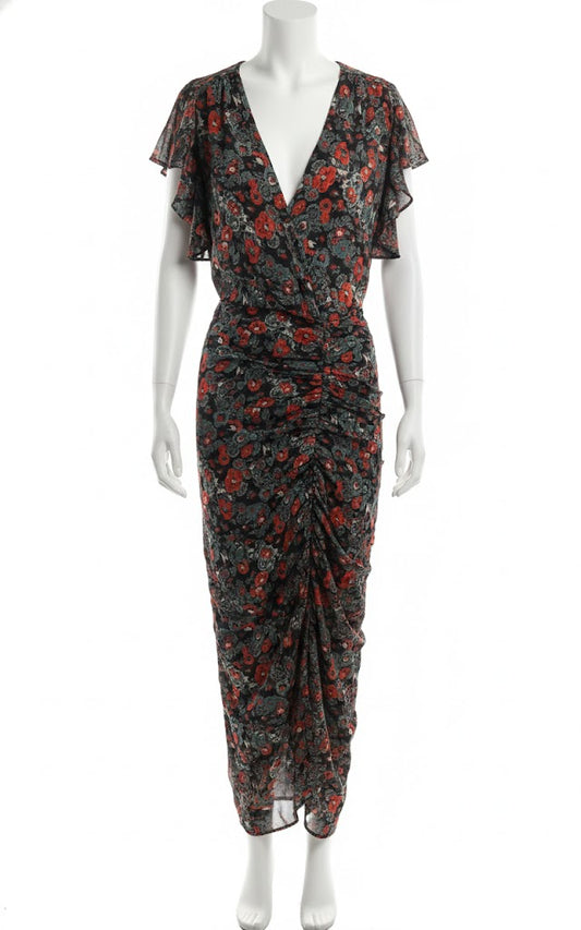 Veronica Beard Black Floral Dress