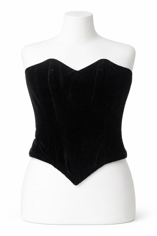 Black Bustier Top