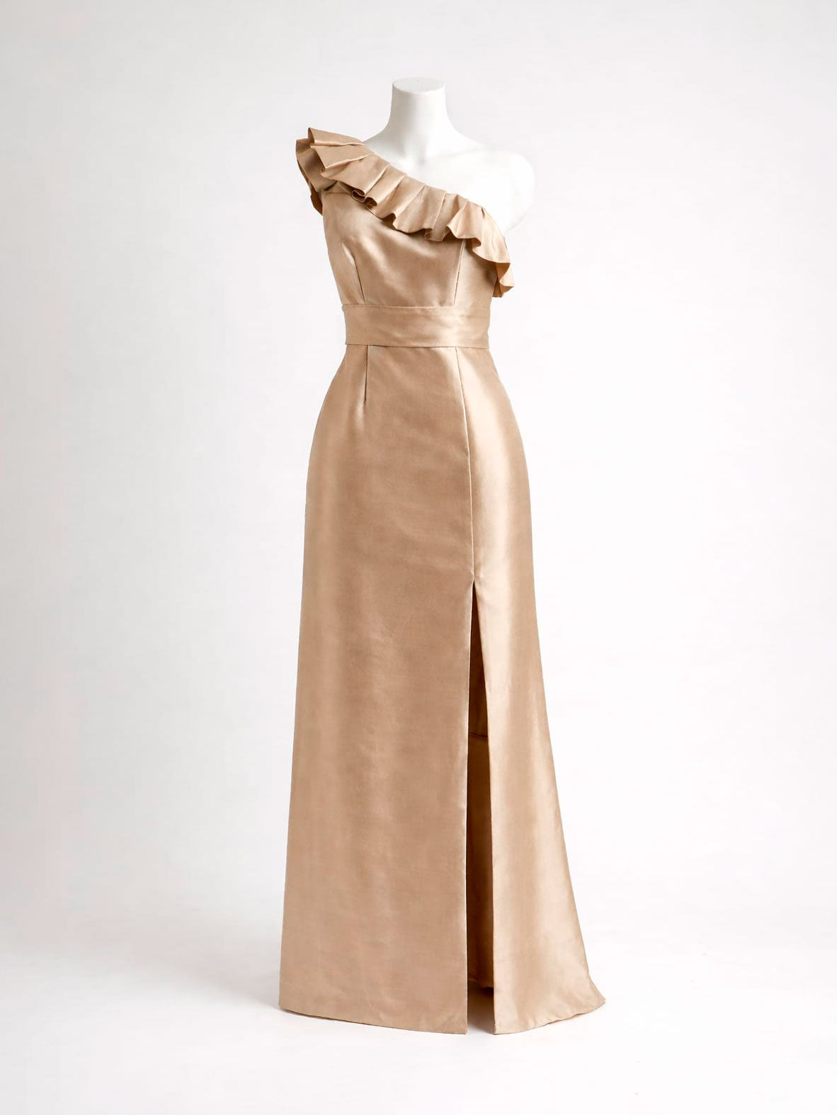 Mikael Aghal Gold Evening Dress