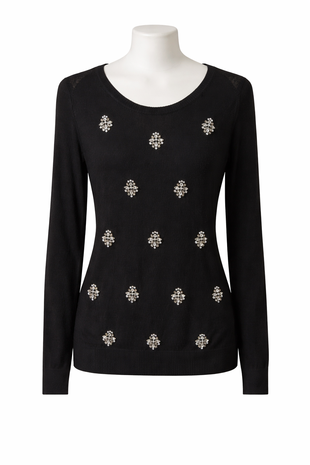 Embellished Black Jumper
