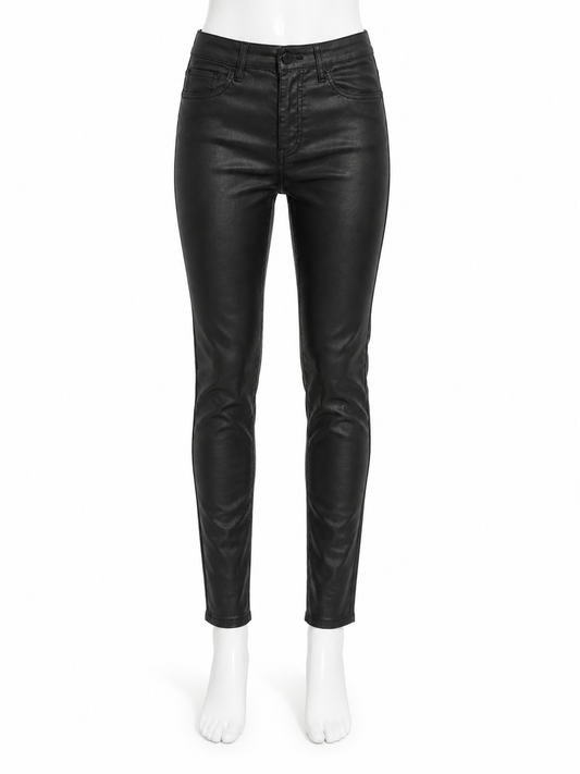 Quiz leather look high waist skinny jean