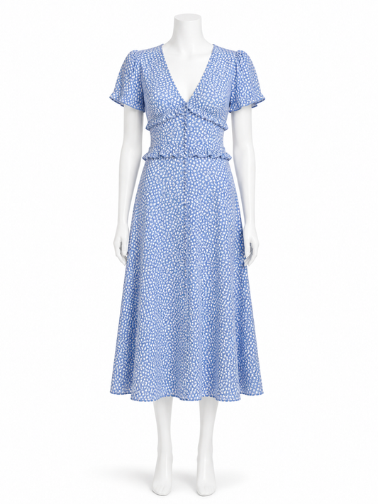 Quiz blue floral dress