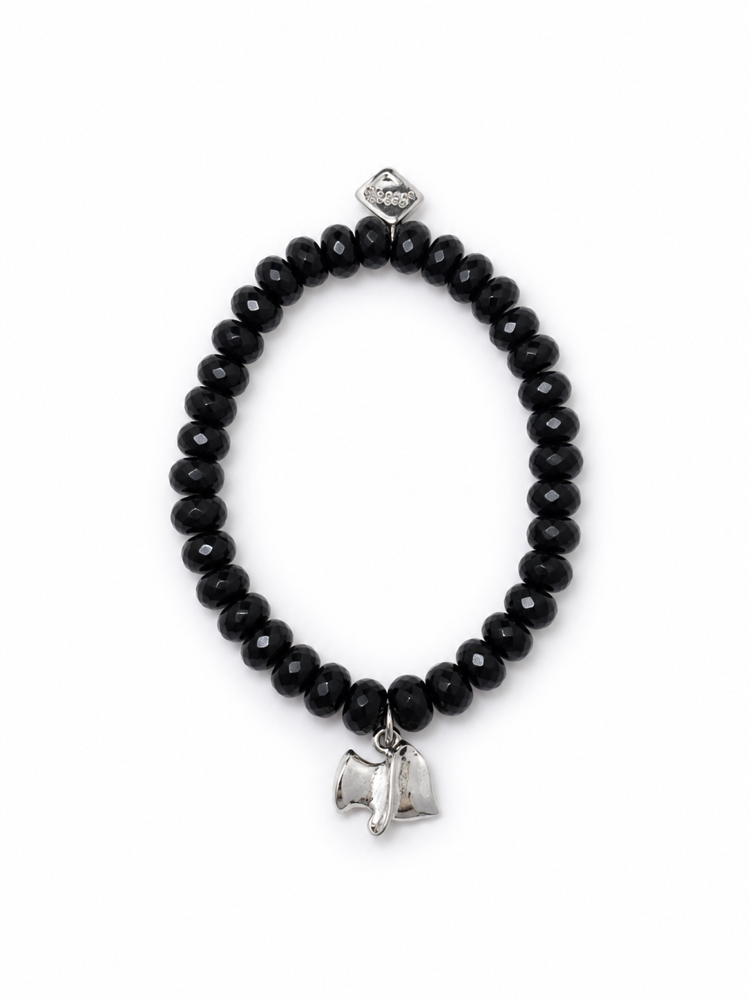 MeMe London black bead bracelet