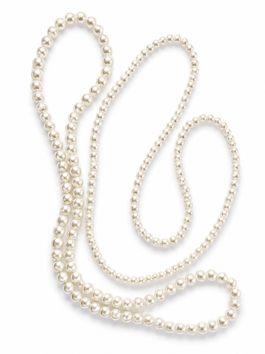 Set of 2 faux pearl necklaces
