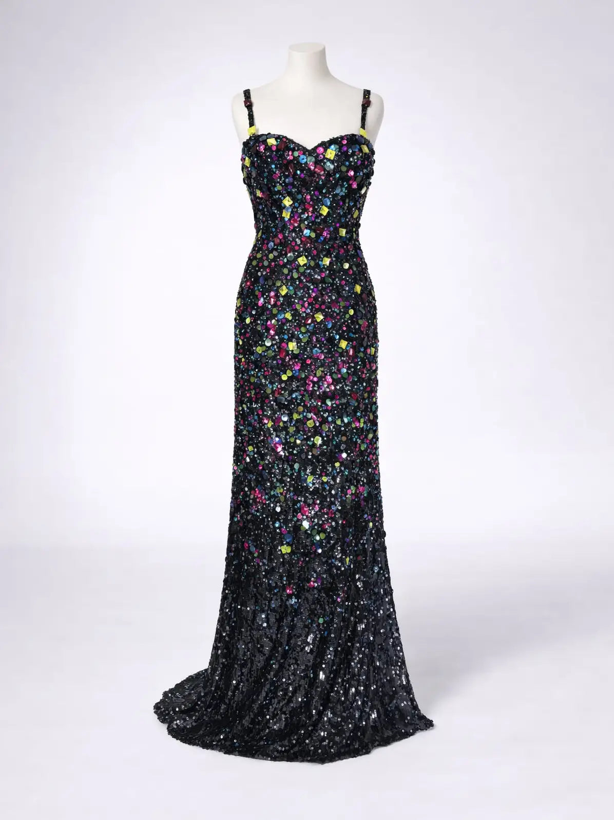 Black Dress with Multi-coloured gems