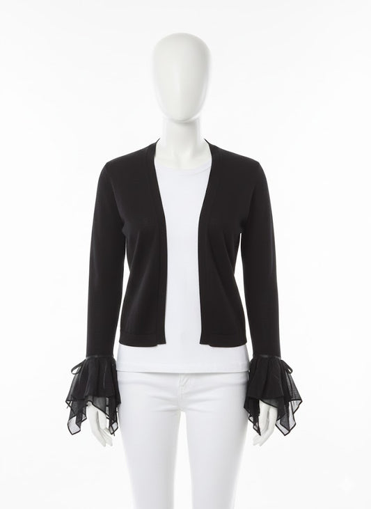 Philosophy Di Alberta Ferretti Black Lined Cardigan