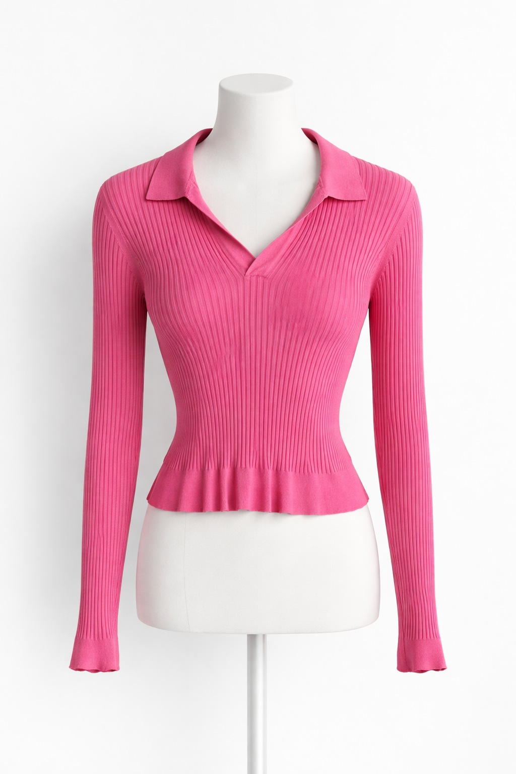 Pink Collared Top