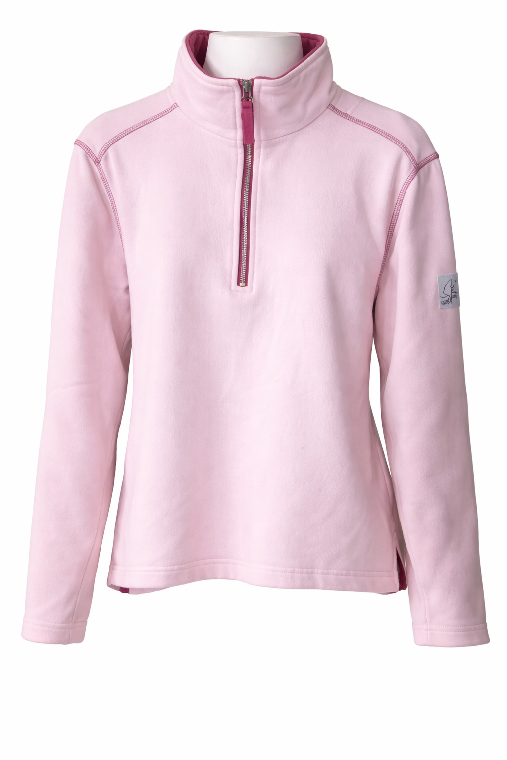 Lazy Jacks Pastel Pink Quater Zip Fleece