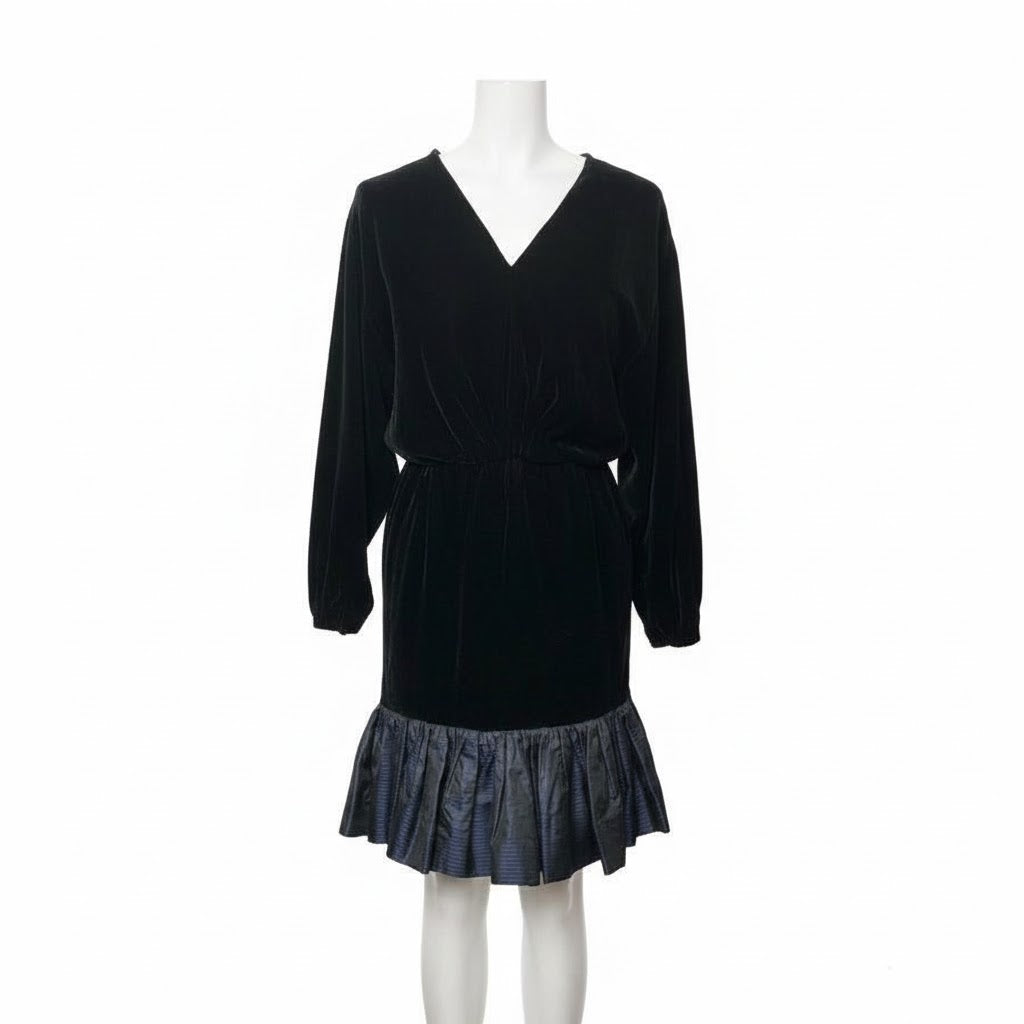 Black Velvet Valentino Dress