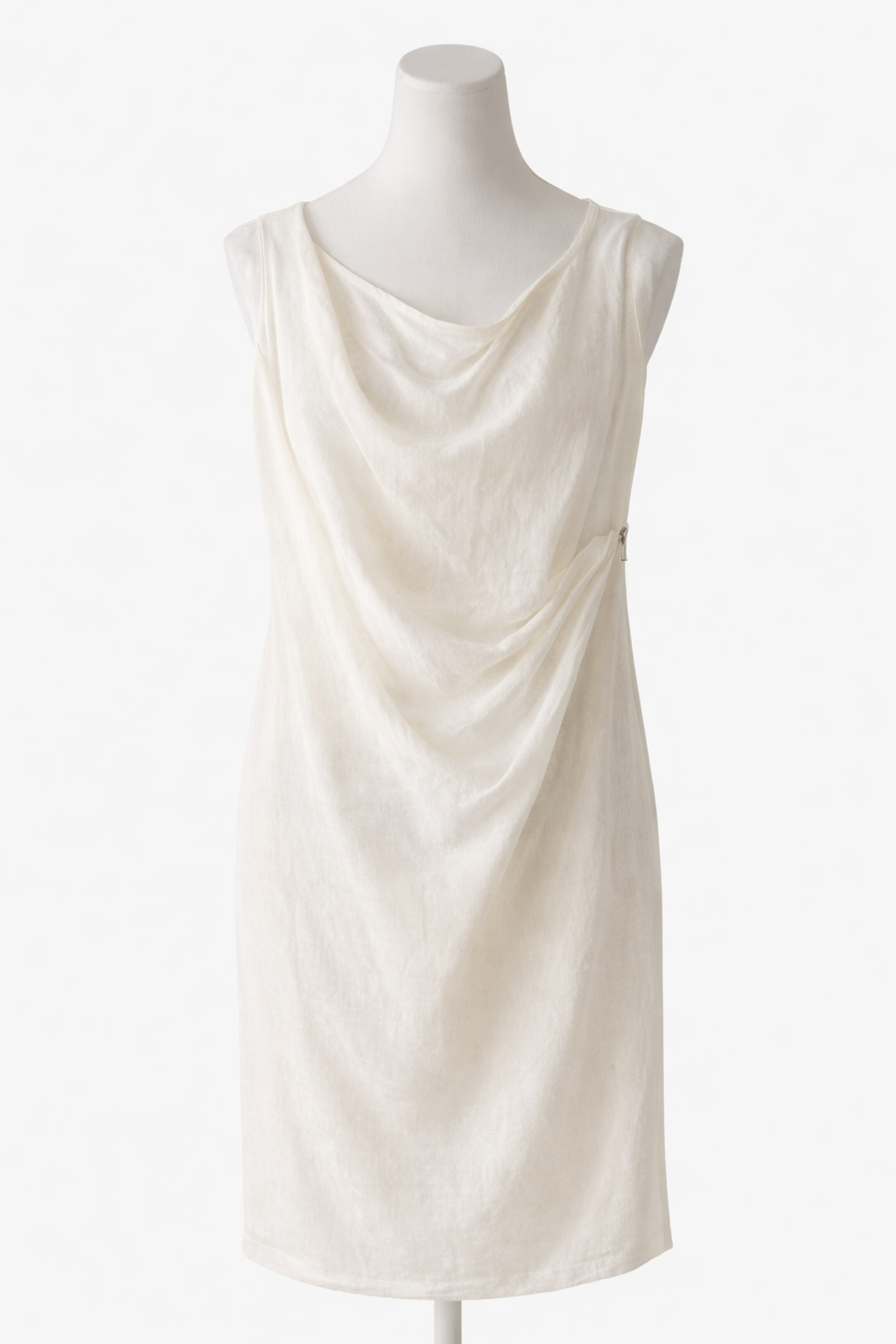Mint Velvet Cream Linen Wrap Top / Short Dress