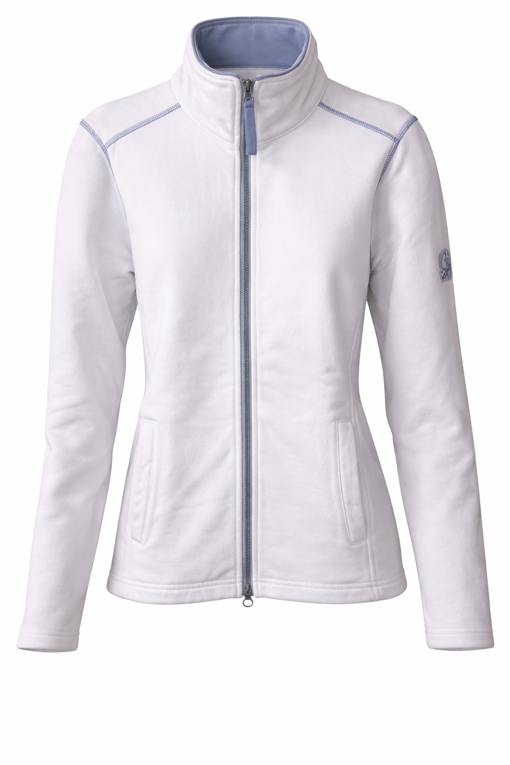 White Lazy Jacks Zip Fleece