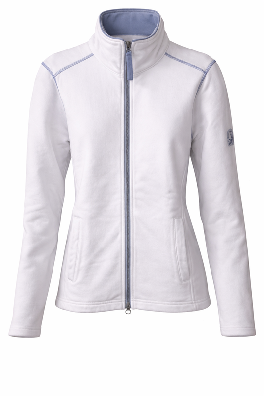 White Lazy Jacks Zip Fleece